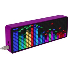 Aetherial LED Müzik Spektrum Ekranı Rgb Işık Renkli Pikap Atmosfer Lambası Ses Kontrolü Seviye Göstergesi (Yurt Dışından)