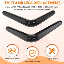 Aetherial Tv Ayakları Için Stand 28 32 40 43 49 50 55 65 Inç, Tv Ayakları, 28D2700 32S321 Vidalarla (Yurt Dışından)