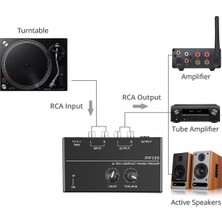 Aetherial PP500 Ultra Kompakt Phono Ön Amfi Ön Amfi Ön Amfi Seviye Ses Kontrolü ile Ab Fişi (Yurt Dışından)