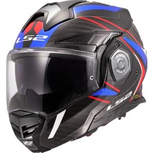 Ls2 Advant x Karbon Future Iı Beyaz-Mavi Kask