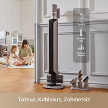 Dreame Z10 Station Kablosuz Elektrikli Süpürge/dikey Süpürge - 2.5l Otomatik Toz Hazneli, Akıllı Dik Süpürge, Halı, Sert Zemin, Fayans ve Evcil Hayvan Tüyü Için Güçlü Yer Temizliği, Hafif