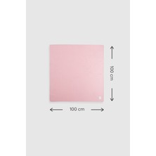 Organik Pamuk Tek Katlı Müslin Pembe 3'lü Swaddle Seti 100X100 cm