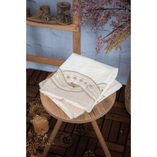 Favora %100 Pamuk Fiyonk Güpürlü Çeyizlik 2li Havlu 50x90 - Vizon