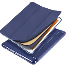 VShop Ipad Mini 5 / Mini 4 Deri Kılıf Için (Dark Blue) (Yurt Dışından)