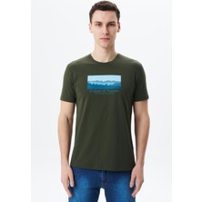 Ar-ma Erkek Bisiklet Yaka Tişört Regular Fit %95 Pamuk %5 Likra Süprem Yazı Baskılı Y29344453802