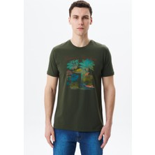 Ar-ma Erkek Regular Fit Baskılı Süprem Bisiklet Yaka Tişört Y29344453502