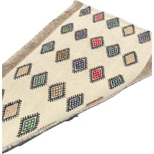 El Dokuma %100 Yün Küçük Kilim 67X108 Karışık Renkli Yün Kilim