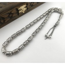 925 Ayar Gümüş Kapsül Kesim Fizyon Tesbih Model 11