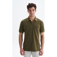 Ar-ma Erkek Regular Fit Basic % 100 Pamuk Pike Fermuarlı Polo Yaka Tişört Y29374354202