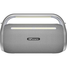 Hifuture Musicbox 100 70W Bluetooth 5.0 Bt/usb/sd Kart/ Aux Girişli Mikrofonlu Karaoke Sistemi Kablosuz Hoparlör Gümüş