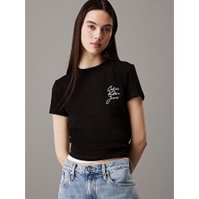 Calvin Klein Scrıpt Instıtutıonal Baby Tee
