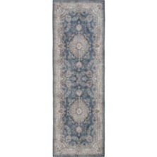 Cool Halı Private Krem Yolluk Etnik Desen Otantik Şönil Halı Yıkanabilir Eskitme Vintage Göbekli Koridor Halı