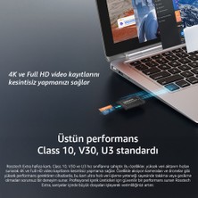 Rosstech Extra 64GB Micro Sdxc V30 Uhs-3 C10 100MB/SN + Adaptörlü Hafıza Kartı