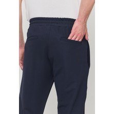 Erkek Slim Fit Beli Lastikli Ipli Likralı Çelik Örme Jogger Pantolon