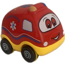 Vardem Oyuncak Eğlenceli Sürtmeli Tekerli Renkli Sevimli Polis Itfaiye Ambulans Arabalar