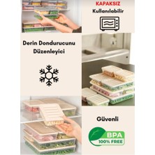 Organizer buzdolabı düzenleyici set buzluk saklama kabı buzdolabı düzenleyici mikrodalga fırın kabı 