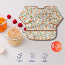 Bambino Kids Sıvı Geçirmez Mama ve Aktivite Önlüğü 2'li Set 6-24 Ay Safari&zürafa