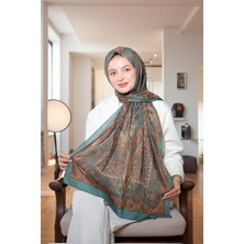 Baştacı Soft Etnik 0222 Derin Yeşil Şal