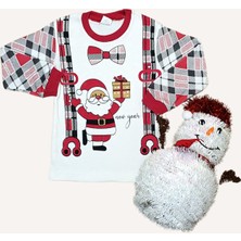 Noel Baba Baskılı Yılbaşı Pijama Takımı