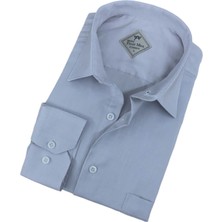 Erkek Klasik Rahat Kesim Düz Pamuk Erkek Gömlek