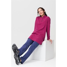 Ultralycra Harmony/modest - Likralı Doktor Hemşire Tesettür Forma Takımı Scrubs Üniforma Cerrahi Takım, Vişne/fırtına Mavi