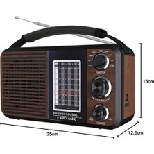 Venüs Shopping Portatif Radyo Fm-Usb-Sd/Mmc-Aux (88-108 Fm Frekans Aralığı) (4172)