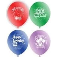 Miraaxx Doğum Günü Iyiki Doğdun Balon 12inc 100 Parça (4887)