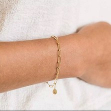 Fuhao Shop C O Tarzı Altın Zarif Altın Ilk Harf Mektup A-Z Şans Bilekliği Ayarlanabilir Zincir Aşk Bilezikler Bilezikler Kadınlar Için Moda Takı Pulseras Mujer (Yurt Dışından)