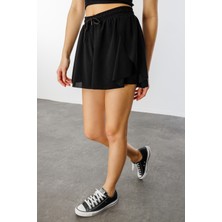 Genius Store Bol Kesim Taytlı Spor Şort Kadın-Şort