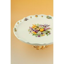 Veloria Gold Metal Ayaklı Tabak