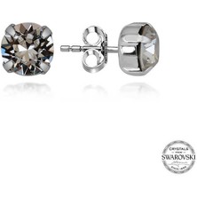 Swarovski Crystal Taşlı Gümüş Çivili Kadın Küpe