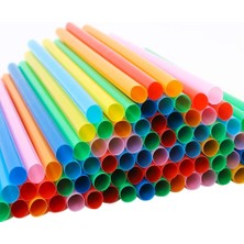 Sinis Group Tek Kullanımlık Renkli Frozen Pipet 50 adet/paket, Soğuk Sıcak Içecek Için