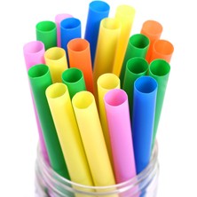 Sinis Group Tek Kullanımlık Renkli Frozen Pipet 50 adet/paket, Soğuk Sıcak Içecek Için