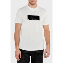 Armani Exchage % 100 Pamuk Regular Fit Logo Baskılı T Shirt Erkek T SHİRT XM000786 AF10364 U0009