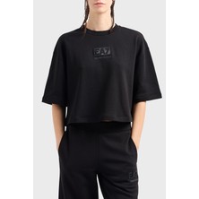 EA7 Pamuk Karışımlı Regular Fit Bisiklet Yaka T Shirt Bayan T SHİRT 7W000177 AF12473 UC001