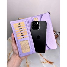 Fil Deri Hakiki Deri Bayan Çok Bölmeli Fermuarlı Cüzdan 2049