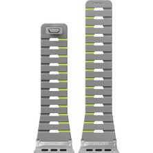 Skinarma Watch 10 46MM Nightglow Atom Tpu Kasa Koruyucu ve Gemini Silikon Kordon Gri-Yeşil