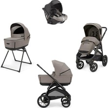 Inglesina Aptica Xt Glam Bebek Arabası, Darwin Recline, Portbebe, Stant 4'lü Sistem Tundra Beige