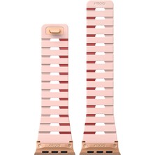 Skinarma Watch 7 41MM Gemini Serisi Tpu Magnetik Silikon Kordon Pembe