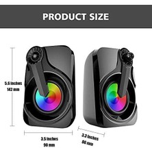 Mikado MD-X27 1+1 RGB Ledli Gaming Oyuncu Bilgisayar Hoparlörü