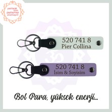 Mor Menekşe-Beyaz, Kişiselleştirilebilir 2'li Anahtarlık, Kod 520 741 8 Bolluk Kaynağı, Sevdiğine Hediye