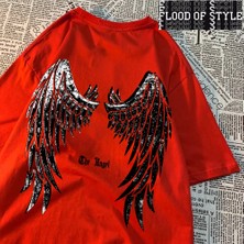 Tarzsokak Melek Açılmamış Kanatları T-Shirt Erkekler Kadınlar Pamuklu T-Shirt Vintage Yaz Tee Elbise Ki