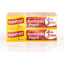 Koroplast Büyük Boy Buzdolabı Poşeti 4 Al 3 Öde 80'li 30x45 cm