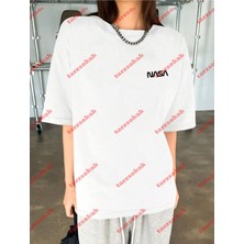 Tarz Sokak  Nasaa Baskılı Tshirt Beyaz