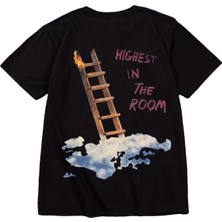 Tarzsokak Highest In The Room On Arka Baskılı Unisex Oversize