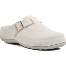 Beyaz Anatomik Sabo Kadın Terlik 32.003 Z