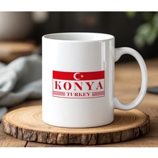 BB Design BB Desing Konya Tasarımlı Beyaz Seramik Baskılı Kupa Bardak 330 ml