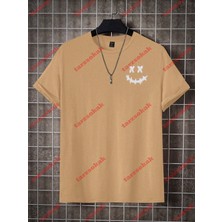 Tarzsokak Model 3433 Erkek Yazlık Yuvarlak Yaka Kısa Kollu Günlük Tişört, Yaz