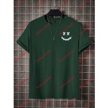 Tarzsokak Model 3433 Erkek Yazlık Yuvarlak Yaka Kısa Kollu Günlük Tişört, Yaz