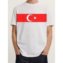 Tarzsokak Kırmızı Beyaz Türkiye Milli Takım Taraftarı Baskılı Unisex Oversize Yeni Sezon